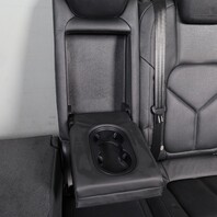 2011-2018 Porsche Cayenne Rear Seats Upper Lower Cushions Black Leather OEM