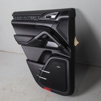 2011-2018 Porsche Cayenne 958 Left Rear Door Panel Leatherette Black OEM Used