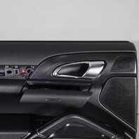 2011-2018 Porsche Cayenne 958 Left Rear Door Panel Leatherette Black OEM Used