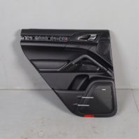 2011-2018 Porsche Cayenne 958 Left Rear Door Panel Leatherette Black OEM Used