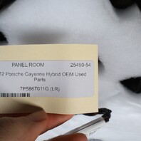 2011-2018 Porsche Cayenne 958 Left Rear Door Panel Leatherette Black OEM Used