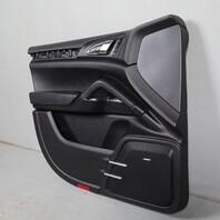 2011-2018 Porsche Cayenne 958 Left Front Door Panel Leatherette Black OEM Used