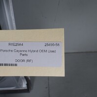 2011-2018 Porsche Cayenne 958 Right Front Door Silver Metallic OEM Used