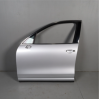 2011-2018 Porsche Cayenne 958 Left Front Door Silver Metallic OEM Used