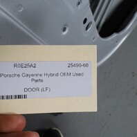 2011-2018 Porsche Cayenne 958 Left Front Door Silver Metallic OEM Used