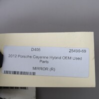2011-2014 Porsche Cayenne Right Side View Door Mirror Classic Silver OEM Used