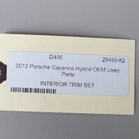 2011-2018 Porsche Cayenne Dash Door Panel Trim Set Piano Black OEM