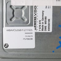 2007-2008 BMW 328i X3 3.0 Engine Computer ECU ECM DME 12147567610 OEM