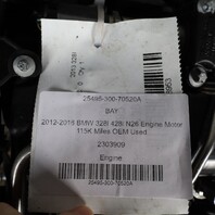 2012-2016 BMW 328i 428i N26 Engine Motor 115K Miles OEM