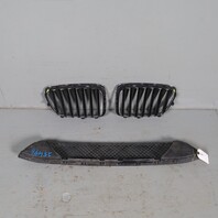 2013-2015 BMW X1 E84 Front Upper / Lower Kidney Grille Set 51117347667 OEM Used