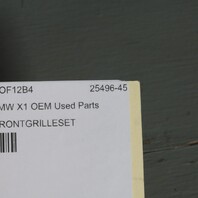 2013-2015 BMW X1 E84 Front Upper / Lower Kidney Grille Set 51117347667 OEM Used