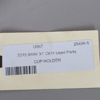 2013-2015 BMW X1 Cup Holder 51169252877 OEM Used