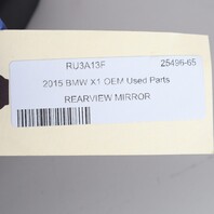2014-2015 BMW X1 Interior Inside Rearview Mirror Manual OEM Used