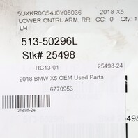 2007-2019 BMW X5 X6 Left Rear Lower Control Arm 33326770951 OEM Used