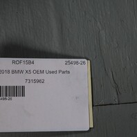 2014-2019 BMW X5 X6 F15 F16 Rear Bumper Reinforcement Rebar 51127315962 OEM Used