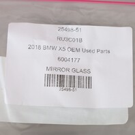 2014-2018 BMW X5 X6 Left Driver Door Mirror Glass 51167354631 OEM