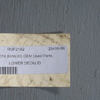 2014-2018 BMW X5 Lower Trunk Tailgate Imperial Blue 41007378123 OEM Used