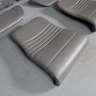 02-04 Porsche 911 996 Convertible Rear Seat Set Upper Lower Graphite Grey OEM