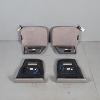 02-04 Porsche 911 996 Convertible Rear Seat Set Upper Lower Graphite Grey OEM