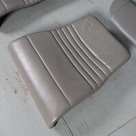 02-04 Porsche 911 996 Convertible Rear Seat Set Upper Lower Graphite Grey OEM