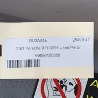 2000-2005 Porsche 911 996 Convertible Right Sun Visor Grey OEM