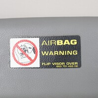 2000-2005 Porsche 911 996 Convertible Right Sun Visor Grey OEM