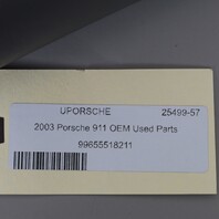 2000-2004 Porsche 911 Convertible Right Windshield Pillar Molding Grey OEM