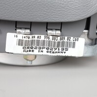 2000-2004 Porsche 911 Boxster 3 Spoke Steering Wheel Airbag Grey OEM Used