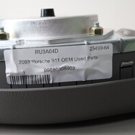 2000-2004 Porsche 911 Boxster 3 Spoke Steering Wheel Airbag Grey OEM Used