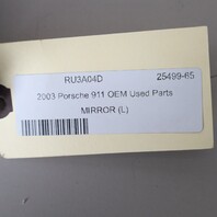 1997-2004 Porsche 911 996 Boxster 986 Left Door Mirror 10 Pin OEM