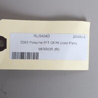 1997-2004 Porsche 911 996 Boxster 986 Right Door Mirror 10 Pin OEM