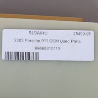 2003-2004 Porsche 911 Boxster Climate Control Panel 99665310110 OEM Used