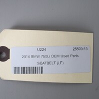 2013-2015 BMW 740i 750i 760i Left Front Seat Belt 72117382387 OEM Used