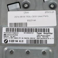 2014-2019 BMW 535i 650i 750i Amplifier Harman Kardon 65129320144 OEM Used