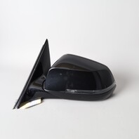 2013-2015 BMW 740i 750i Left Side View Door Mirror Black OEM Used