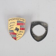 Porsche 911 Boxster Cayenne Hood Emblem Crest Badge 99355921100 OEM Used