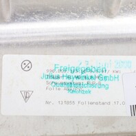 1999-2004 Porsche 911 Boxster Right Dashboard Cover Leather Black OEM Used