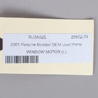 1999-2002 Porsche Boxster 986 Driver Door Window Motor 98662410102 OEM Used