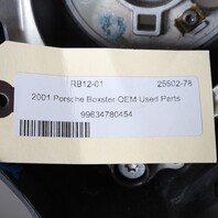 1999-2004 Porsche 911 Boxster Black 3 Spoke Steering Wheel 99634780454 OEM Used