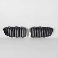 2011-2013 BMW 528i 535i 550i Front Bumper Grille Set Left Right Pair OEM Used