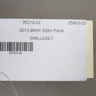 2011-2013 BMW 528i 535i 550i Front Bumper Grille Set Left Right Pair OEM Used