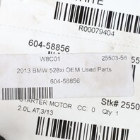 2012-2016 BMW 320i 328i 428i 528i X3 Z4 Starter Motor 12417638194 OEM Used