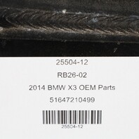 2011-2017 BMW X3 X4 Left Driver Radiator Support Hood Latch Bracket OEM 51647210499