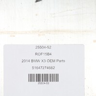 2011-2017 BMW X3 X4 Front Bumper Reinforcement 51647274662 OEM