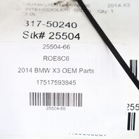 2011-2018 BMW X3 X4 N55 Turbocharger Intercooler OEM 17517593845