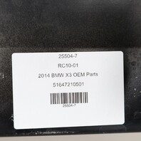 2011-2018 BMW X3 X4 Center Upper Radiator Support Bar OEM 51647210501