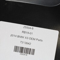 2011-2018 BMW X3 X4 Right Front Fender Liner Front Half 51717213642 OEM