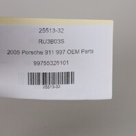 05-08 Porsche 911 997 Boxster Cayman 987 Console Shifter Trim Volcano Grey OEM