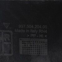 2005-2008 Porsche 911 997 Right Front Fender Liner Rear Half OEM  99750420400