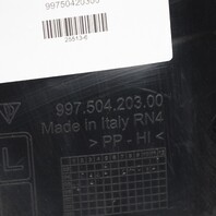 2005-2012 Porsche 911 997 Left Front Fender Liner Rear Half OEM 99750420300